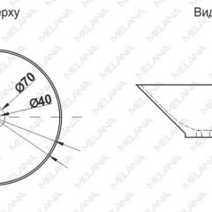 Накладная раковина melana mln-7020-b1+b18 (t4006hb1+b18 ) (сине-черная) в Игре - igra.mebel24.online | фото 2