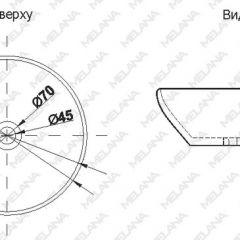 Накладная раковина melana mln-t4022-g28 (золото) в Игре - igra.mebel24.online | фото 2