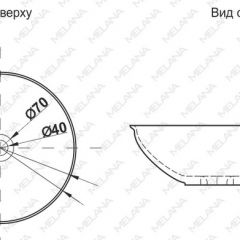 Накладная раковина melana mln-t4029-b15 в Игре - igra.mebel24.online | фото 2