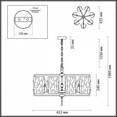 Подвесная люстра Odeon Light Elegante 4878/7 в Игре - igra.mebel24.online | фото 4