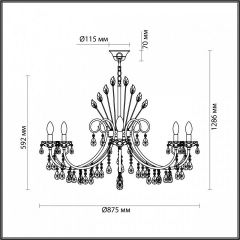 Подвесная люстра Odeon Light Versia 4977/10 в Игре - igra.mebel24.online | фото 5