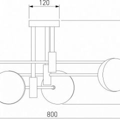 Потолочная люстра Eurosvet Nuvola 70129/6 латунь в Игре - igra.mebel24.online | фото 4