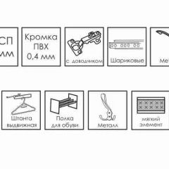 ГРЕТТА Прихожая (дуб сонома/ясень черный) в Игре - igra.mebel24.online | фото 10