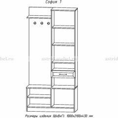 Прихожая София 1 в Игре - igra.mebel24.online | фото 3