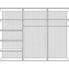 Шкаф 6-и дверный с зеркалами (04.146) Диана в Игре - igra.mebel24.online | фото 2