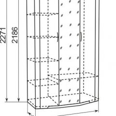 Шкаф для одежды Виктория 9  с зеркалами в Игре - igra.mebel24.online | фото 5