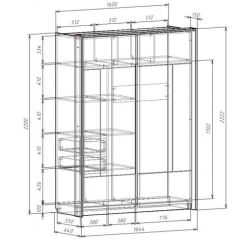 Шкаф-купе 1600 с плитой 22 мм ЛИБЕРТИ в Игре - igra.mebel24.online | фото 4