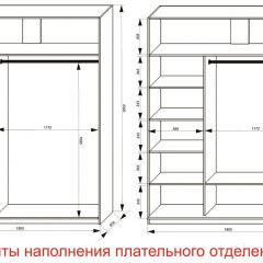 Шкаф-купе 1800 серии SOFT D6+D4+B2+PL2 (2 ящика+1штанга+1 полка) профиль «Капучино» в Игре - igra.mebel24.online | фото 8