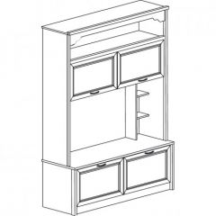 Шкаф многоцелевой №664 "Флоренция" Дуб оксфорд в Игре - igra.mebel24.online | фото 2