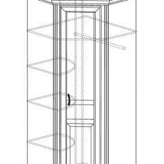 Шкаф угловой №562 "Алиса" (угол 875*875) в Игре - igra.mebel24.online | фото 2
