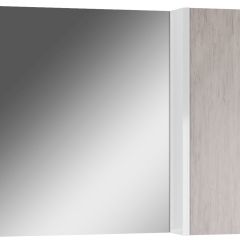 Шкаф-зеркало Uno 80 Дуб серый левый/правый Домино (DU1504HZ) в Игре - igra.mebel24.online | фото
