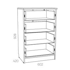 НМ 040.38 Х Комод "Оливия" в Игре - igra.mebel24.online | фото 3