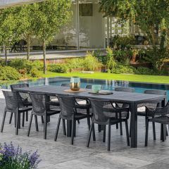 Стол раскладной Джули (Julie Double table 2 configurations) Графит в Игре - igra.mebel24.online | фото 5