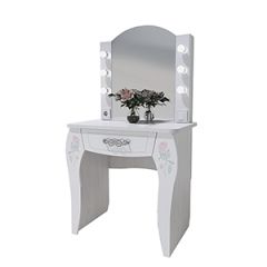 Стол туалетный Розалия №12 + ПОДСВЕТКА (лиственница белая, омела) в Игре - igra.mebel24.online | фото