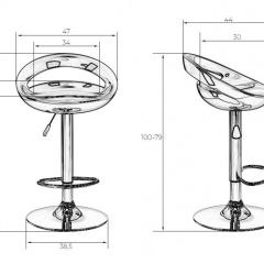 Стул барный DOBRIN DISCO LM-1010 (бордовый металлик) в Игре - igra.mebel24.online | фото