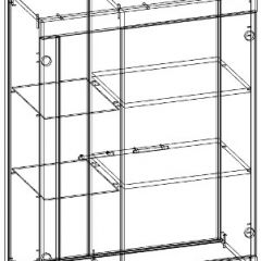 СОНАТА Витрина навесная ВНС-800 (Дуб сонома/Дуб сакраменто) в Игре - igra.mebel24.online | фото 2