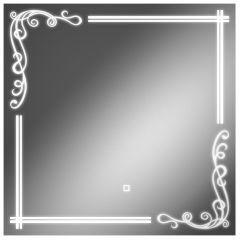 Зеркало Луандра 700х700 с подсветкой Домино (GL7035Z) в Игре - igra.mebel24.online | фото