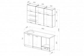 АЛЬБА Кухонный гарнитур Макси 2 (1800 мм) в Игре - igra.mebel24.online | фото 2