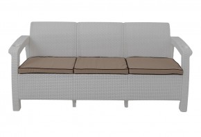Диван Yalta Premium Sofa 3 Set (Ялта) белый (+подушки под спину) в Игре - igra.mebel24.online | фото 2