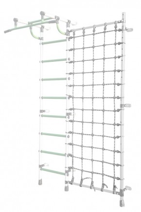 Дополнительная стойка к пристенному ДСК Pastel с сеткой для лазания, цв. белый в Игре - igra.mebel24.online | фото