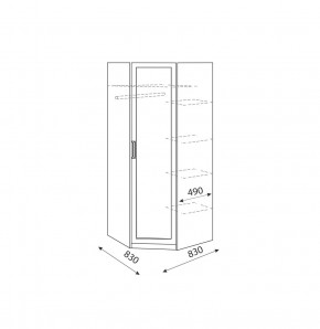 Дуглас (подростковая) М01 Шкаф угловой в Игре - igra.mebel24.online | фото 3