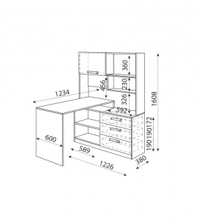 Дуглас (подростковая) М07 Стол угловой в Игре - igra.mebel24.online | фото 2