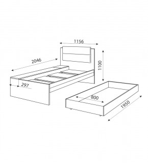 Дуглас (подростковая) М14 Кровать в Игре - igra.mebel24.online | фото 3