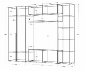 Гостиная Норден (Дуб Крафт белый) в Игре - igra.mebel24.online | фото 4