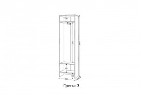 ГРЕТТА 3 Шкаф 2-х створчатый в Игре - igra.mebel24.online | фото 3