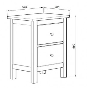 Комод 02 Кантри белый с двумя ящиками в Игре - igra.mebel24.online | фото 3