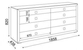 Комод большой Глэдис М27 (Дуб Золотой/Цемент светлый) в Игре - igra.mebel24.online | фото 2