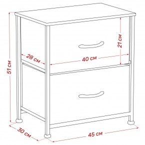 Комод Leset Линкс 2 ящ. (к/з), Каркас Белый, ящики Белые в Игре - igra.mebel24.online | фото 8