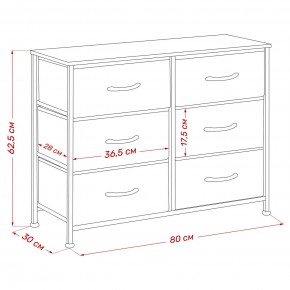 Комод Leset Линкс 6 ящ. (к/з), Каркас Белый, ящики Белые в Игре - igra.mebel24.online | фото 8