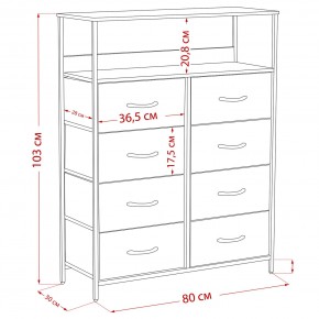 Комод Leset Локи 8 ящ. с полкой в Игре - igra.mebel24.online | фото 12