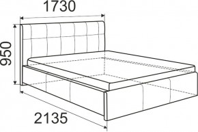 Кровать Изабелла с латами Newtone cacao 1400x2000 в Игре - igra.mebel24.online | фото 6