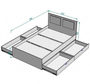 Кровать Ольга L37 (1200) 4 ящика в Игре - igra.mebel24.online | фото 2