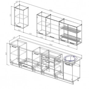 Кухонный гарнитур Бланка 2800 (Стол. 38мм) в Игре - igra.mebel24.online | фото 2