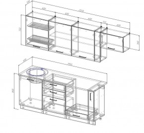 Кухонный гарнитур Муссон 2550 (Стол. 26мм) в Игре - igra.mebel24.online | фото 2