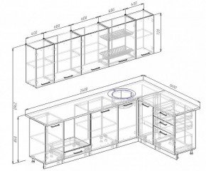 Кухонный гарнитур угловой Графика 2600х1600 (Стол. 38мм) в Игре - igra.mebel24.online | фото 2