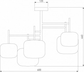 Люстра на штанге Eurosvet Jar 70128/5 хром в Игре - igra.mebel24.online | фото 4