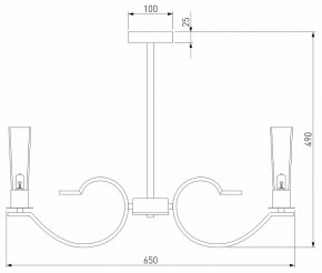 Люстра на штанге Eurosvet Rosher 60141/6 хром в Игре - igra.mebel24.online | фото 2