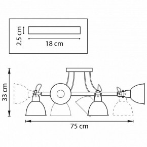 Люстра на штанге Lightstar Acrobata 761063 в Игре - igra.mebel24.online | фото 2