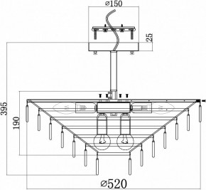 Люстра на штанге Maytoni Mazzo MOD130CL-11G в Игре - igra.mebel24.online | фото 5