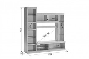 МАКСИ К1 Стенка для гостиной дуб сонома/белое дерево в Игре - igra.mebel24.online | фото 1