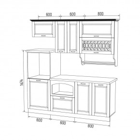 МИЛАНО Кухонный гарнитур 2,0 м Компоновка №3 в Игре - igra.mebel24.online | фото 6