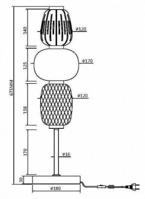 Настольная лампа декоративная Maytoni Pattern MOD267TL-L28CH3K в Игре - igra.mebel24.online | фото 4