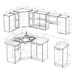 ОЛЬГА Кухонный гарнитур Оптима 1 (1300*2500 мм) в Игре - igra.mebel24.online | фото 2