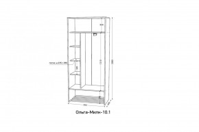 ОЛЬГА-МИЛК 10.1 Шкаф-купе без зеркала в Игре - igra.mebel24.online | фото 2