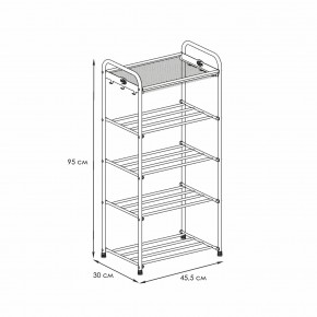 ПДОА15 Ч Подставка для обуви "Альфа 15" Черный в Игре - igra.mebel24.online | фото 2