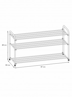 ПДОА33 Ч Подставка для обуви "Альфа 33" Черный в Игре - igra.mebel24.online | фото 2